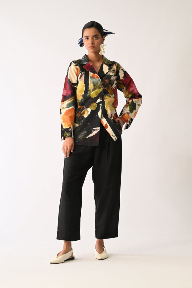 Noir Cuban Shirt - Shirt - Mizyana