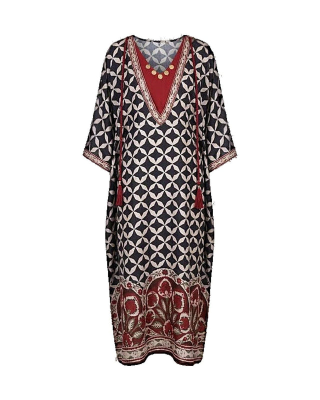 Noor Printed Kaftan Set - Kaftan - Mizyana