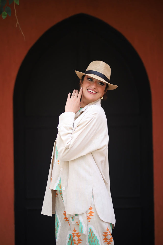 Nude Linen SHirt - Shirt - Mizyana