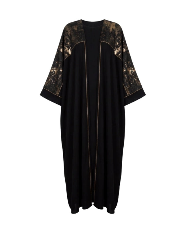 Opulent Brocade Abaya Set - Abaya - Mizyana