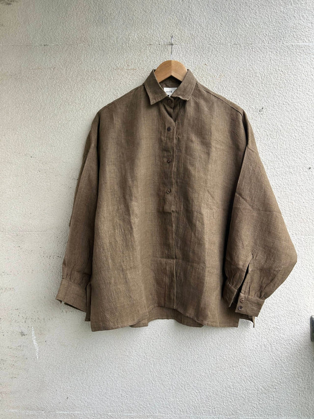 Oversized Linen Shirt - Shirt - Mizyana