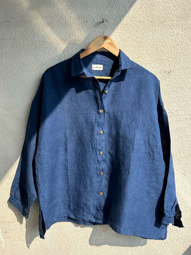 Oversized Linen Shirt - Shirt - Mizyana
