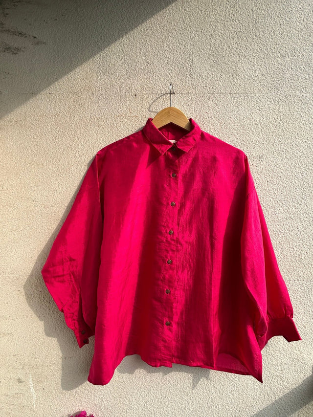 Oversized Silk Shirt - Shirt - Mizyana