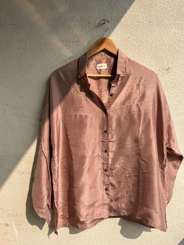 Oversized Silk Shirt - Shirt - Mizyana