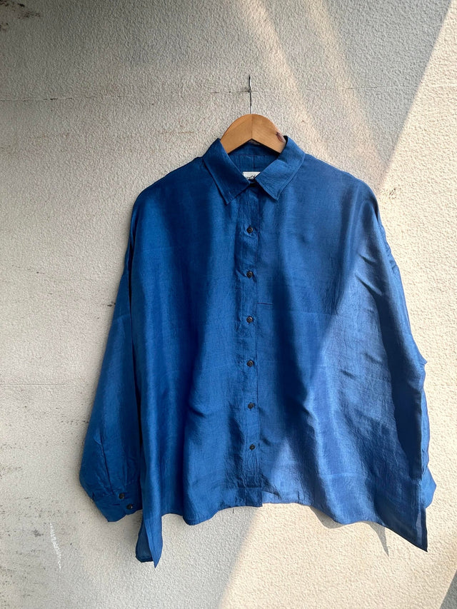 Oversized Silk Shirt - Shirt - Mizyana