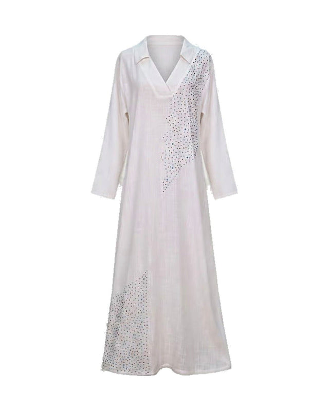 Pearl Embellished Jalabiya - Jalabiya - Mizyana