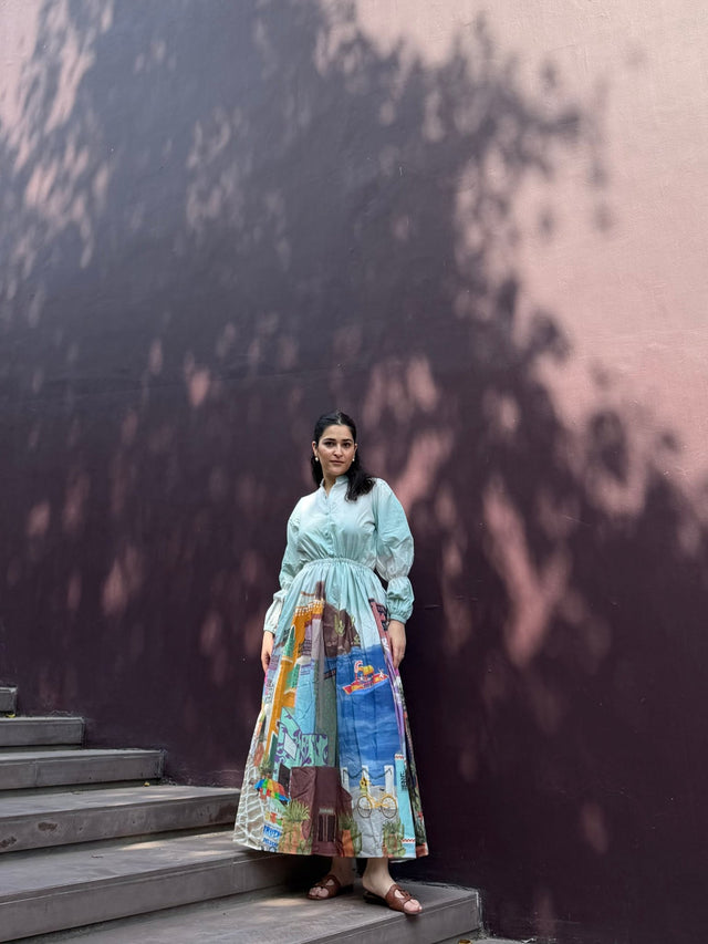 Petalia Dress in Casa Parade print - Dress - Mizyana