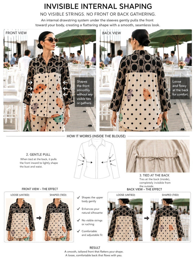 Polka Shells Blouse - Blouse - Mizyana