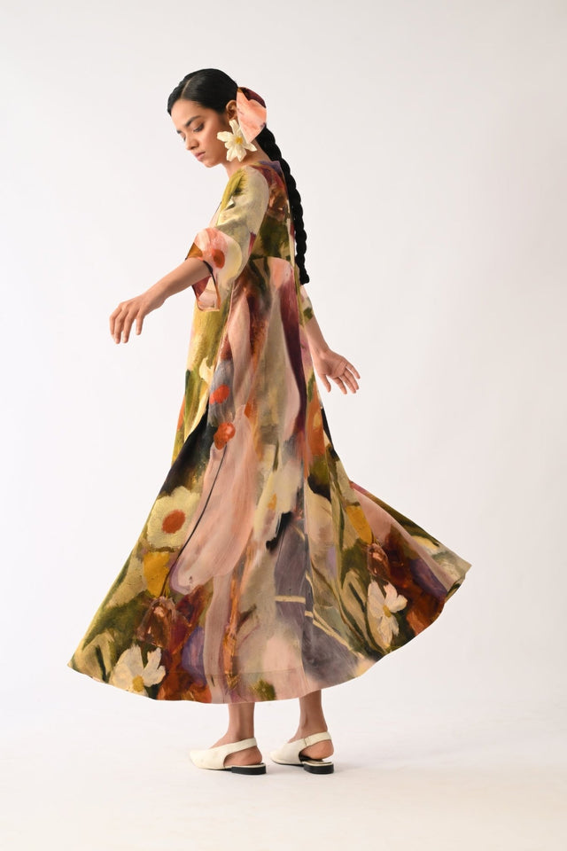 Pollen Mayflower Dress - Dress - Mizyana