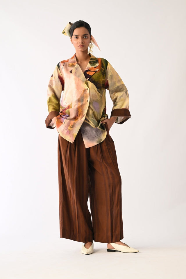 Pollen Psyflora Shirt Set - Two-Piece Set - Mizyana