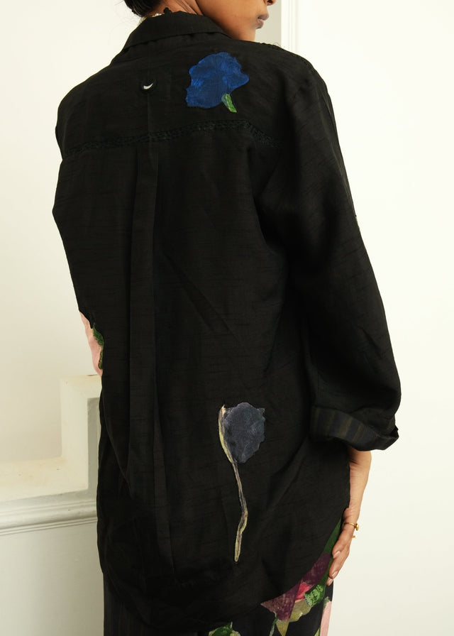 Psyflora Applique Shirt - Shirt - Mizyana