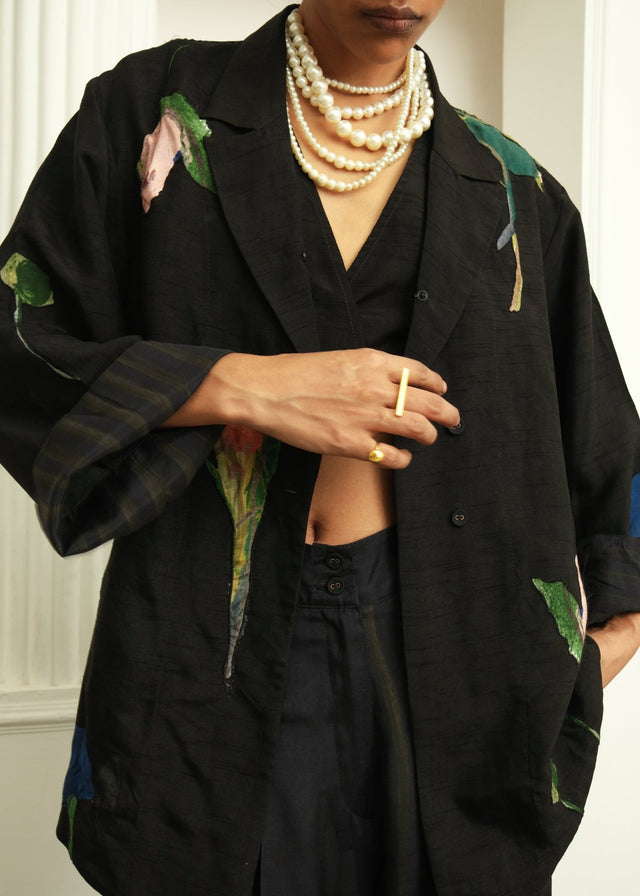 Psyflora Applique Shirt - Shirt - Mizyana