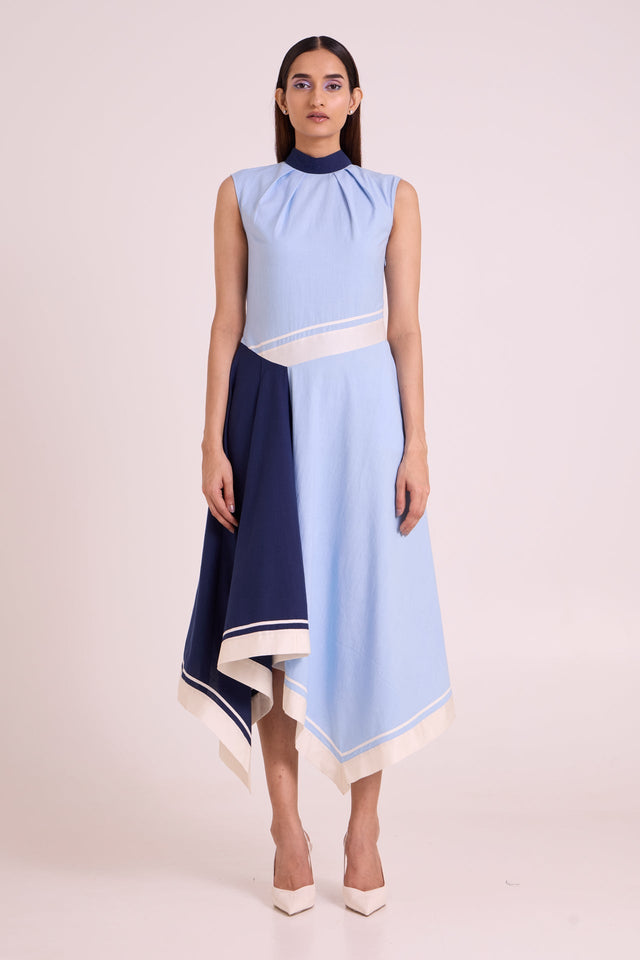 Raasa - Blue Tango Long Dress - Dress - Mizyana