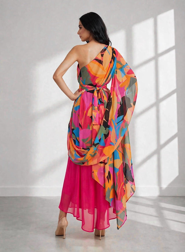 Rawnaq drape dress - Dress - Mizyana