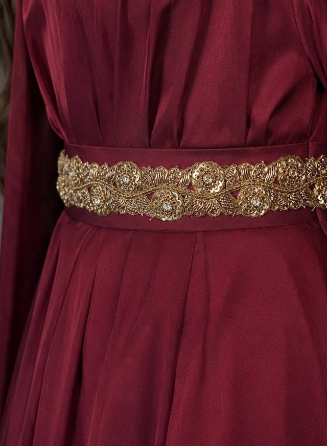 RED SIGNATURE DRAPE - Kaftan - Mizyana