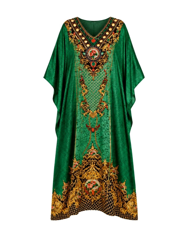 Regal Baroque Print Kaftan - Kaftan - Mizyana
