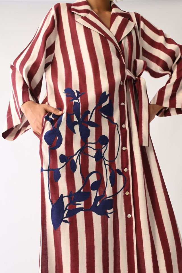 Revolt Bric Wrap Appliqué Dress - Dress - Mizyana