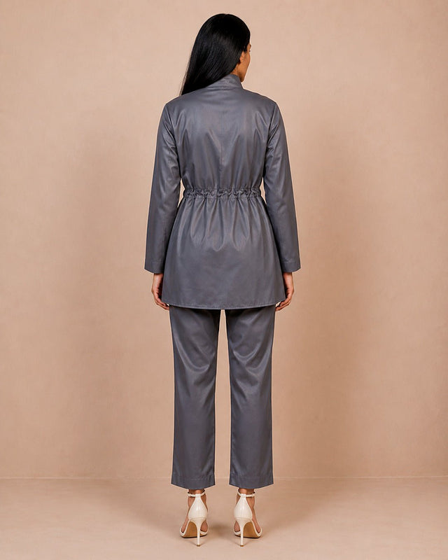 Ribbon Detail Modest Swimsuit Set - Swim Set - Mizyana