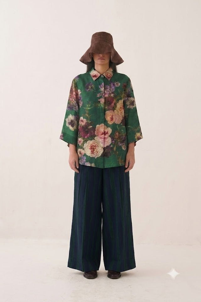 Rosarium Ivy Shirt Set - Two-Piece Set - Mizyana