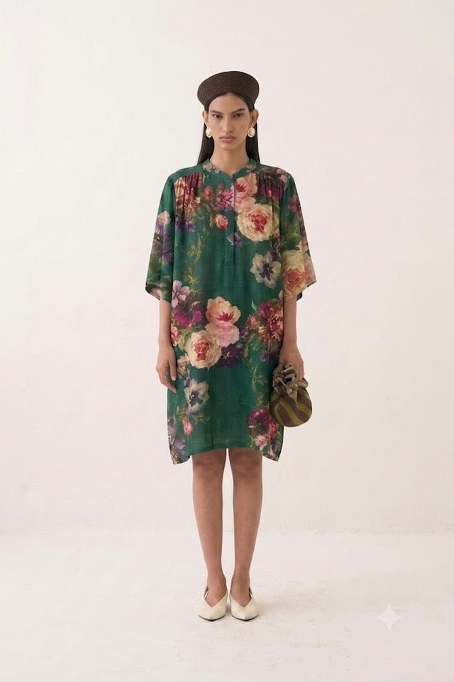 Rosarium Short Beach Dress - Dress - Mizyana