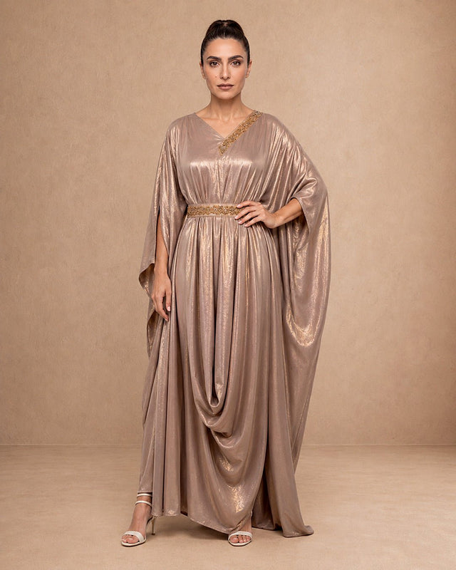 Rose Drama Drape Kaftan - Kaftan - Mizyana