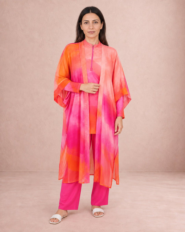 Rose Glow Kimono - Swimwear Kimono - Mizyana