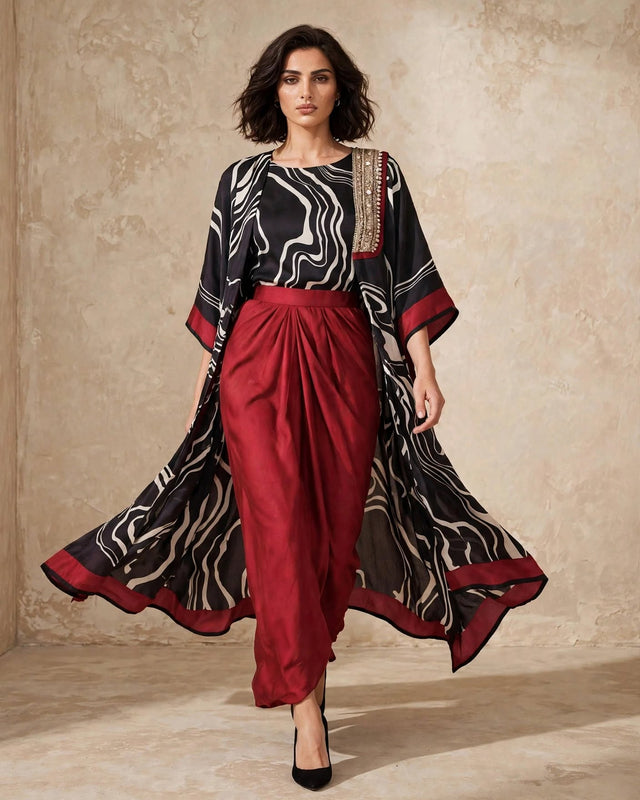 Ruby Cape set - Two-Piece Set - Mizyana
