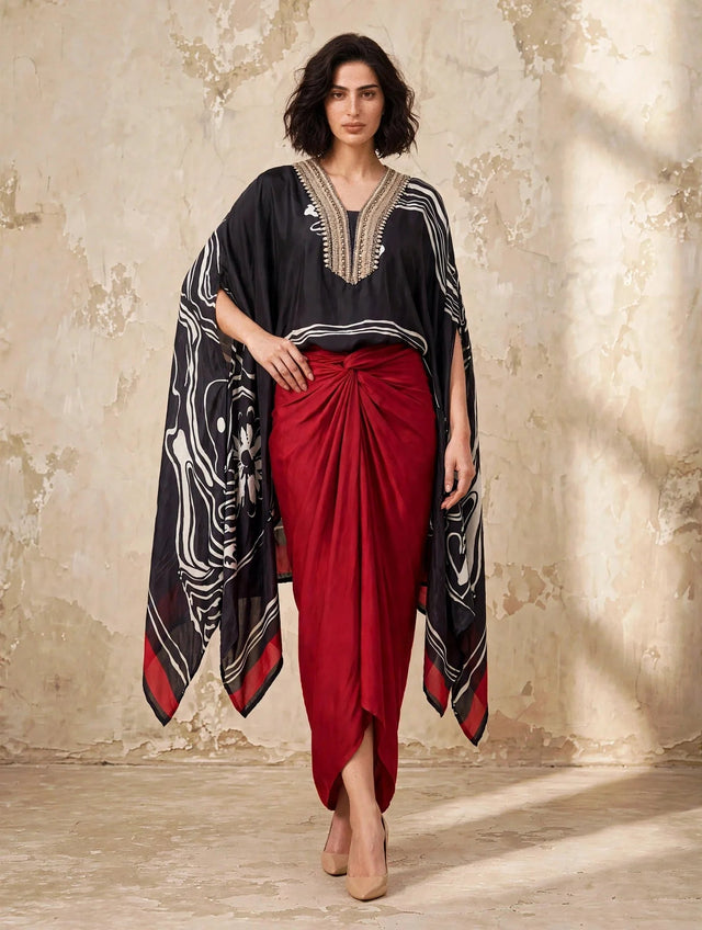 Ruby Drape skirt - Two-Piece Set - Mizyana