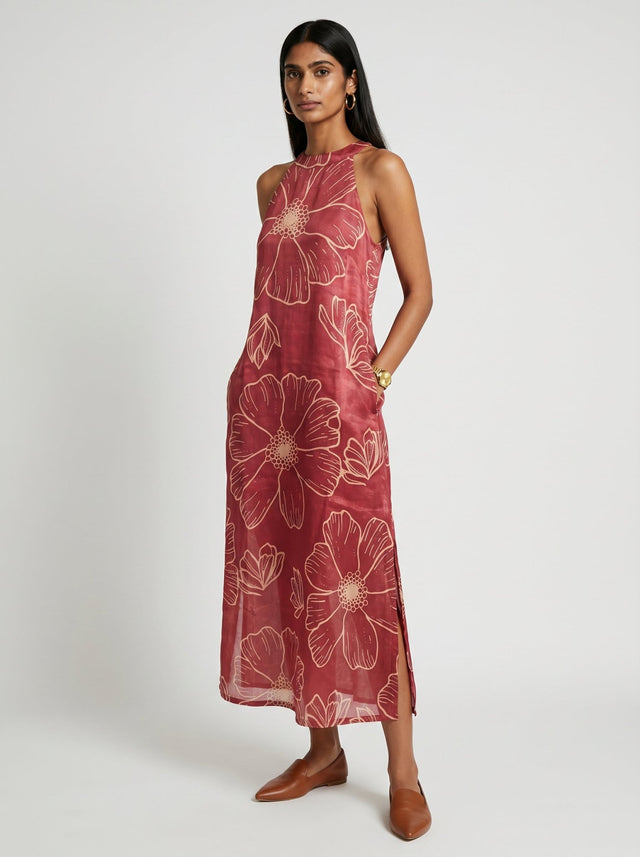 Rue Red Modal Dress - Dress - Mizyana