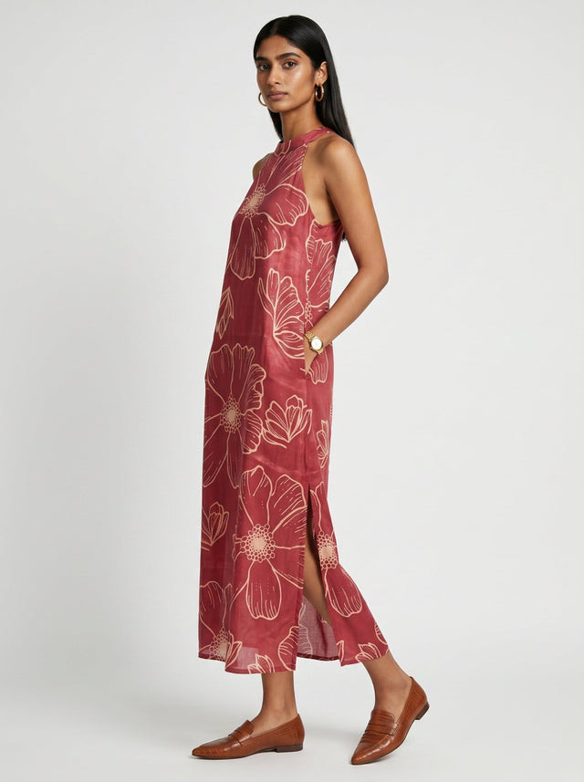 Rue Red Modal Dress - Dress - Mizyana