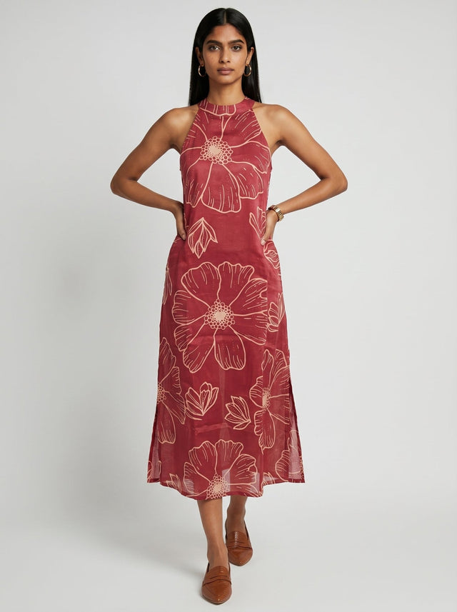 Rue Red Modal Dress - Dress - Mizyana