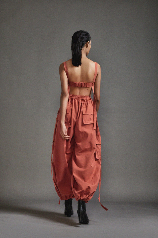 Rust Safari Cargo Set - Two-Piece Set - Mizyana