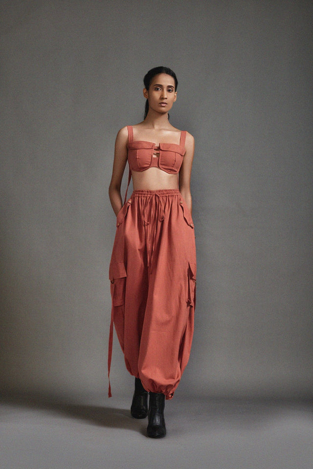 Rust Safari Cargo Set - Two-Piece Set - Mizyana