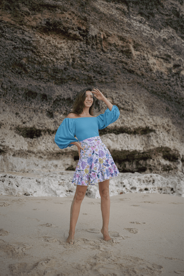 Saira Swim skirt - Floral - Swim Cover-Up - Mizyana