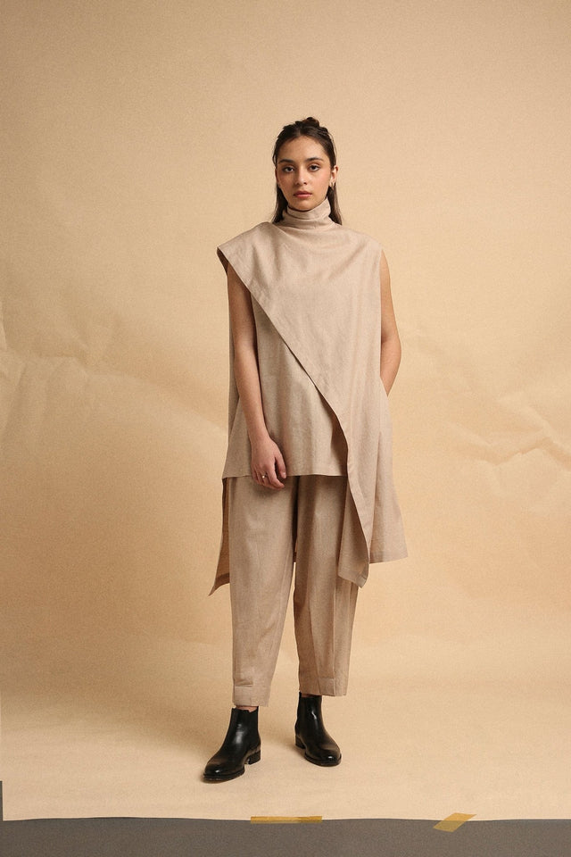 Sand Toga Co-Ord Set (2 PCS) - Co-ord Set - Mizyana