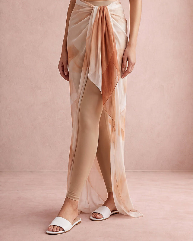 Sandy Bloom Waist Wrap - Swim Cover-Up - Mizyana