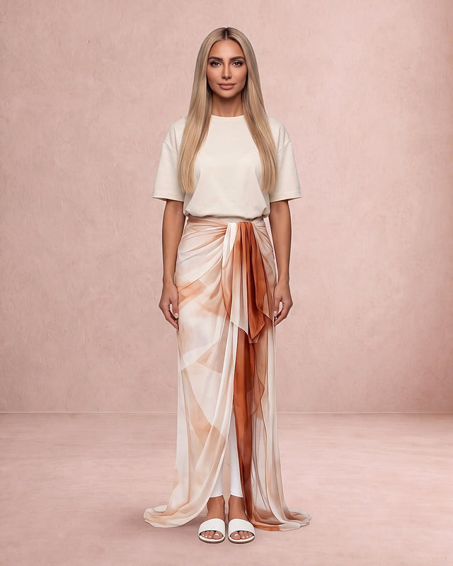 Sandy Bloom Waist Wrap - Swim Cover-Up - Mizyana