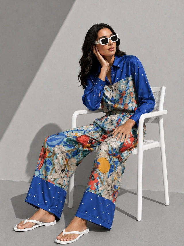 Santorini Satin Blouse - Blouse - Mizyana