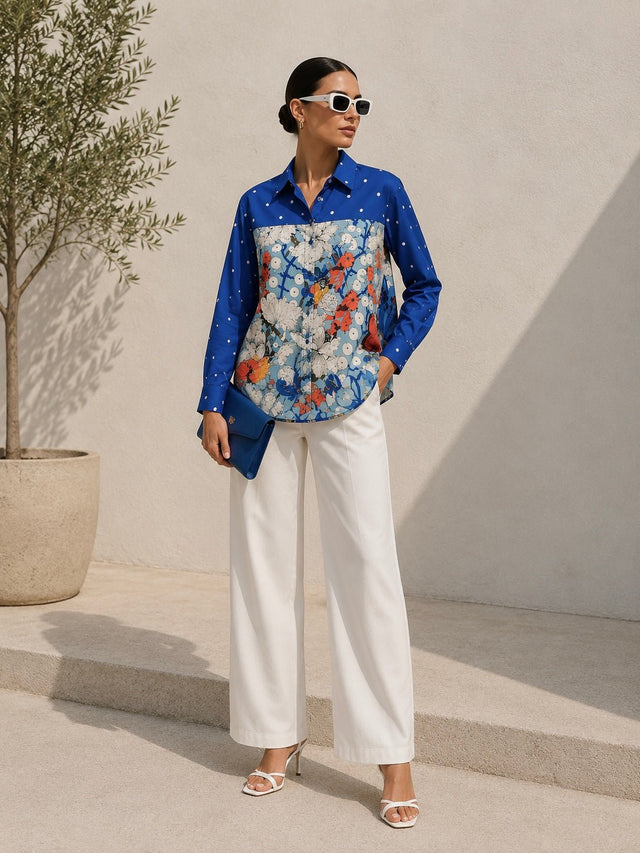 Santorini Satin Blouse - Blouse - Mizyana