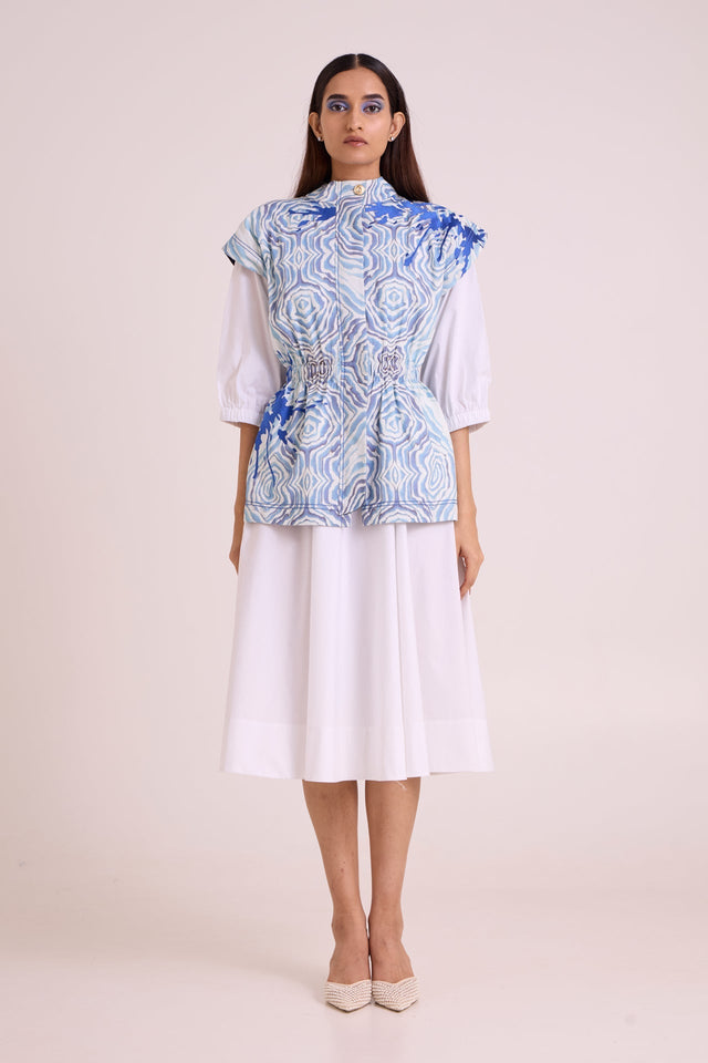 Sarabi - Peace Rock Jacket & Chalk Dress - Two-Piece Set - Mizyana