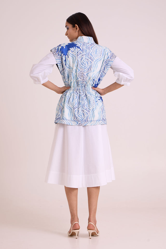 Sarabi - Peace Rock Jacket & Chalk Dress - Two-Piece Set - Mizyana