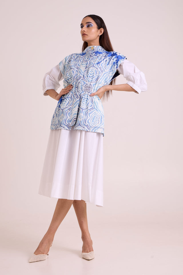 Sarabi - Peace Rock Jacket & Chalk Dress - Two-Piece Set - Mizyana
