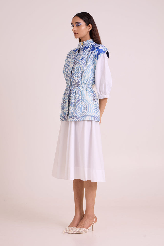 Sarabi - Peace Rock Jacket & Chalk Dress - Two-Piece Set - Mizyana