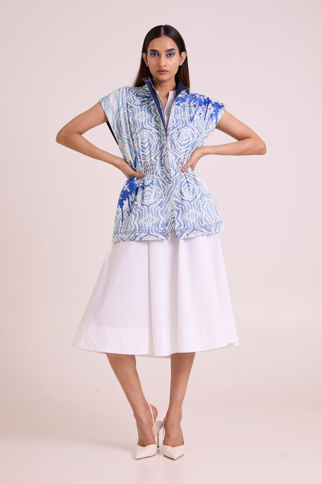 Sarabi - Peace Rock Jacket & Chalk Dress - Two-Piece Set - Mizyana