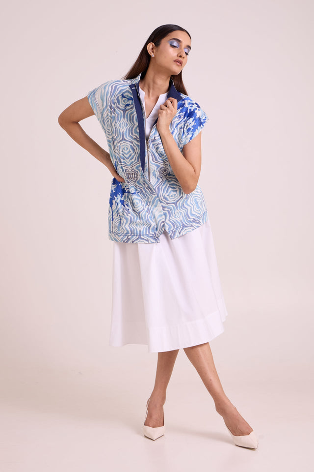 Sarabi - Peace Rock Jacket & Chalk Dress - Two-Piece Set - Mizyana