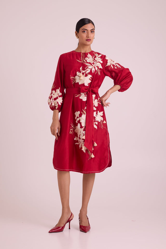 Sarla - Apple Hem Midi Dress - Dress - Mizyana