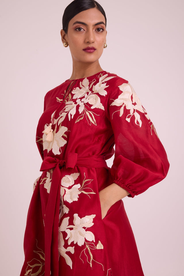 Sarla - Apple Hem Midi Dress - Dress - Mizyana