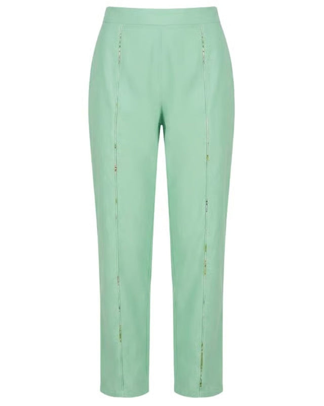 Seaglass Linen Straight Pants - Trousers - Mizyana