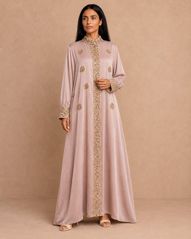 Sequin Satin Jalabiya - Jalabiya - Mizyana