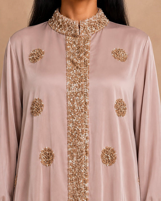 Sequin Satin Jalabiya - Jalabiya - Mizyana